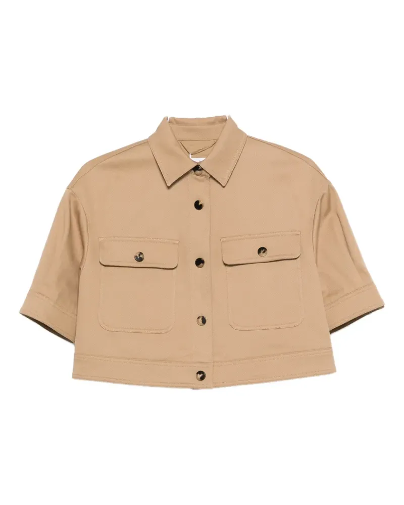 Max Mara buttoned cropped jacket - Braun Braun