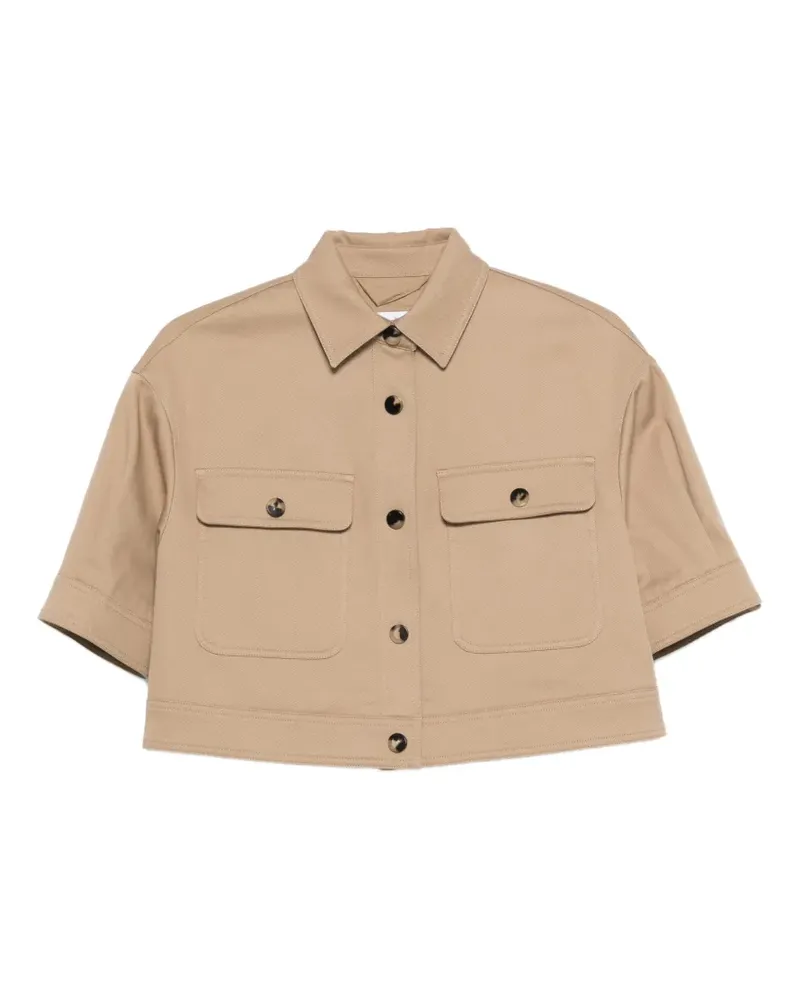 Max Mara buttoned cropped jacket - Braun Braun
