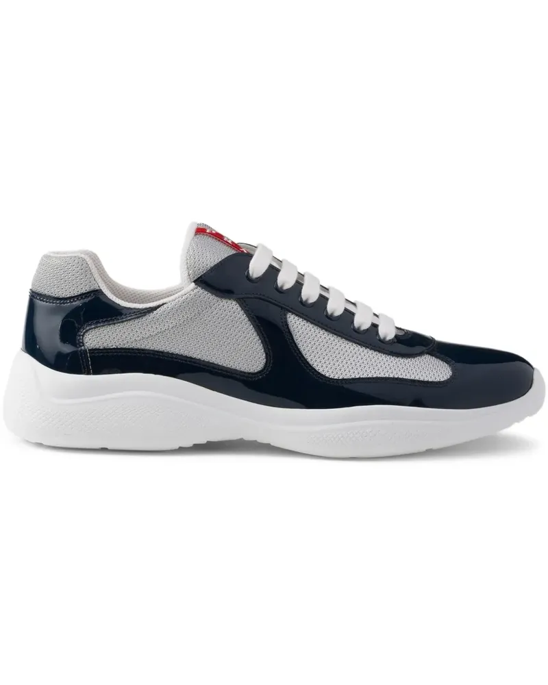 Prada America's Cup Sneakers mit Einsätzen - Blau Blau
