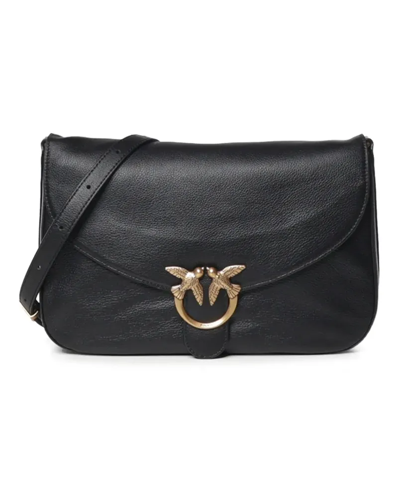 Pinko Love Birds Schultertasche - Schwarz Schwarz