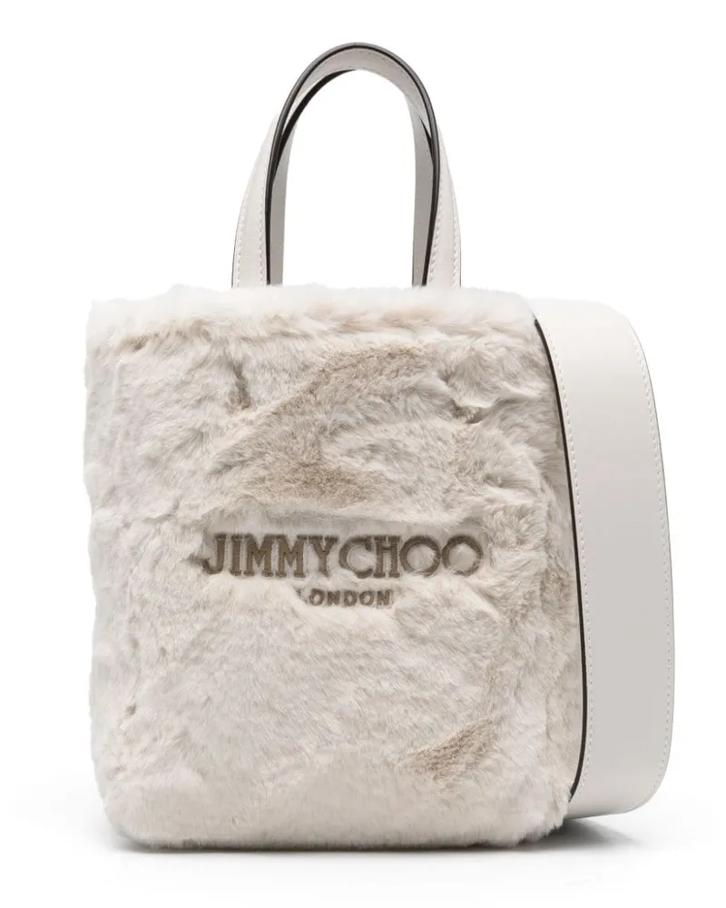 Jimmy Choo Kleine Lenny North-South Tote Bag - Weiß Weiß