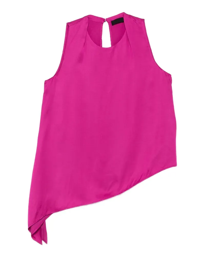 Liu Jo asymmetric-hem sleeveless top - Rosa Rosa