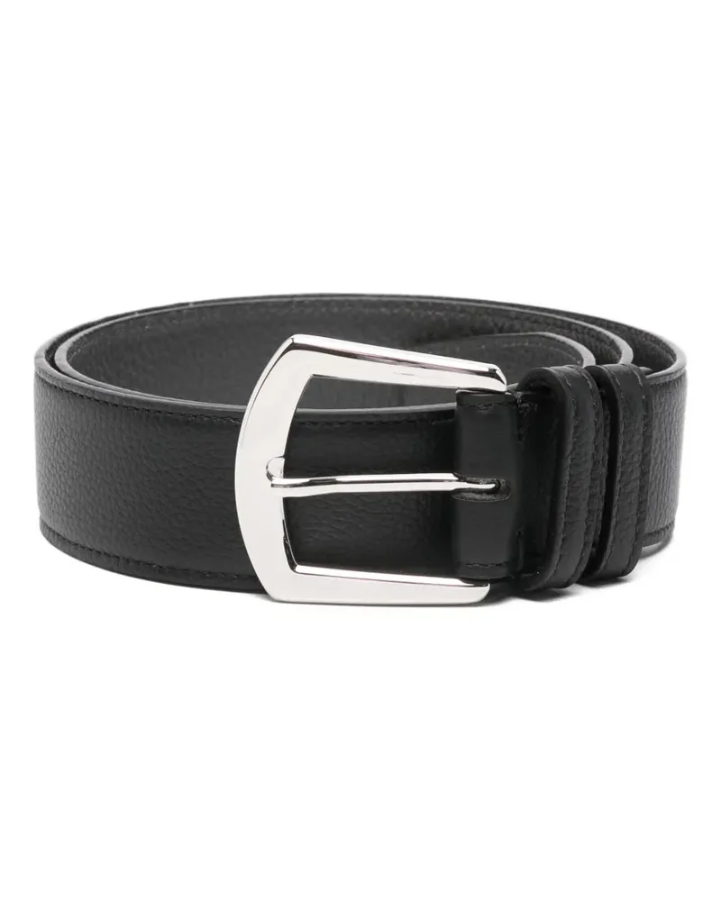 Kiton Klassischer Gürtel - Schwarz Schwarz