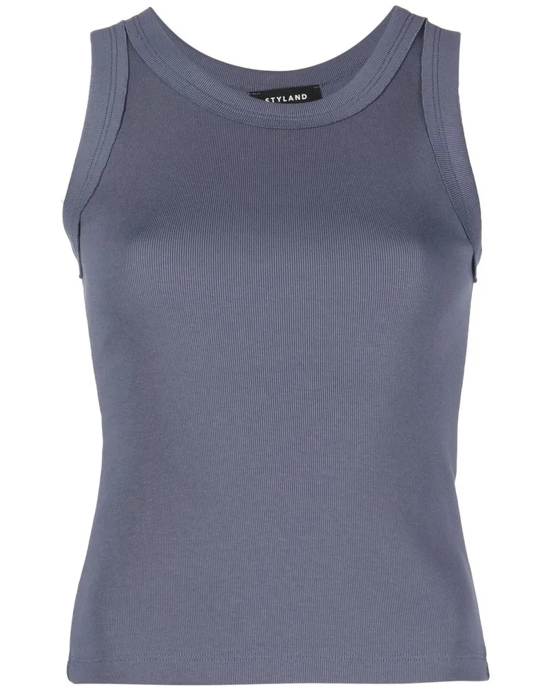 STYLAND Trägershirt aus Bio-Baumwolle - Blau Blau