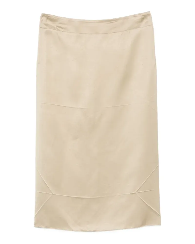 N° 21 panelled satin skirt - Gold Gold