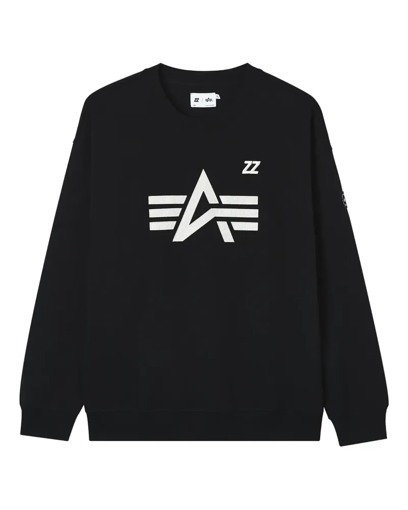 Izzue Sweatshirt mit Rundhalsausschnitt - Schwarz Schwarz