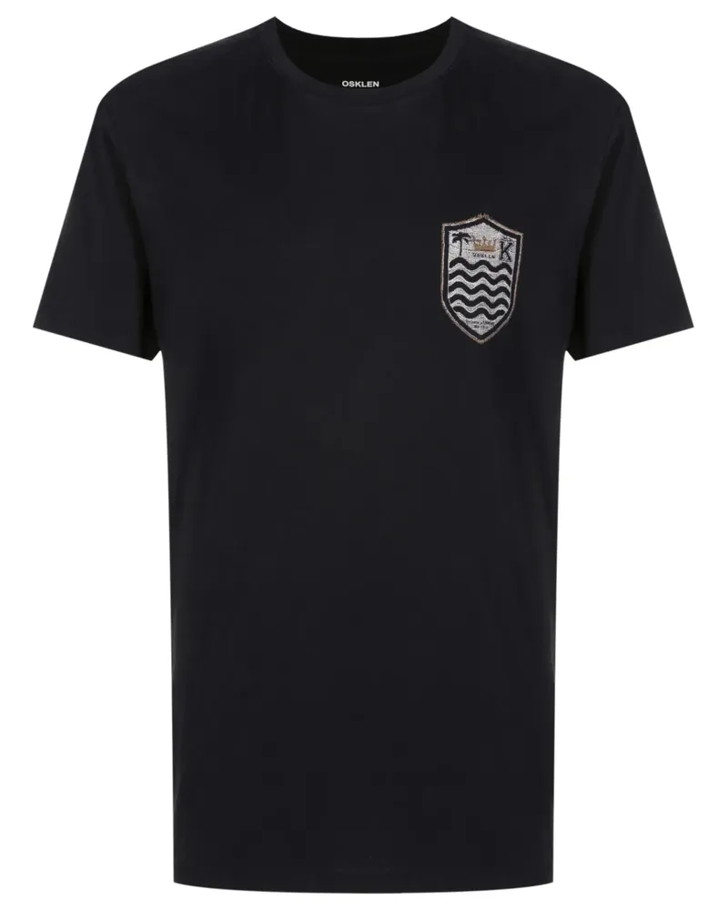 Osklen T-Shirt mit grafischem Print - Schwarz Schwarz