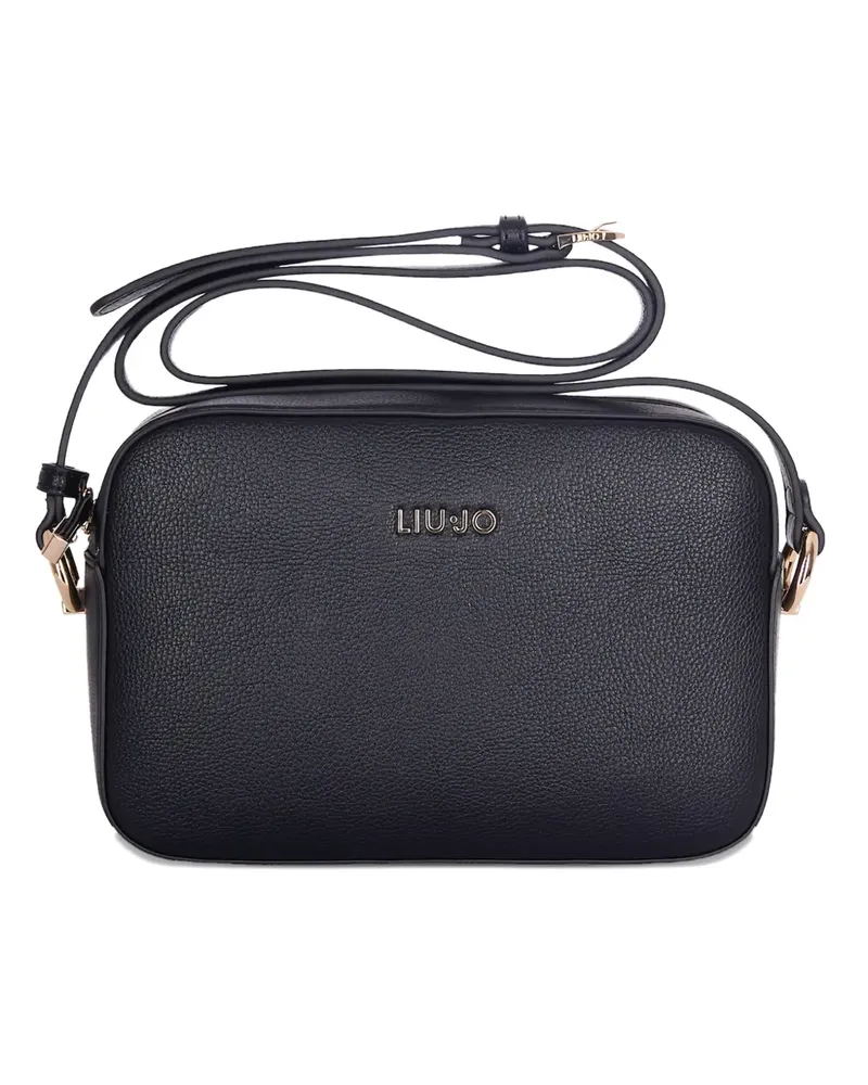 Liu Jo Schultertasche mit Logo-Schild - Schwarz Schwarz