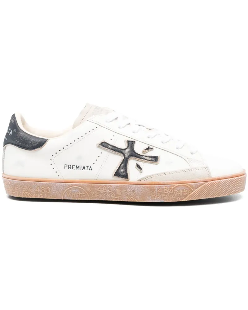 Premiata Sneakers mit Logo-Patch - Nude Nude