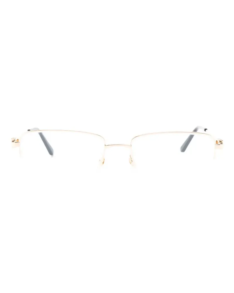 Cartier rectangle-frame glasses - Gold Gold