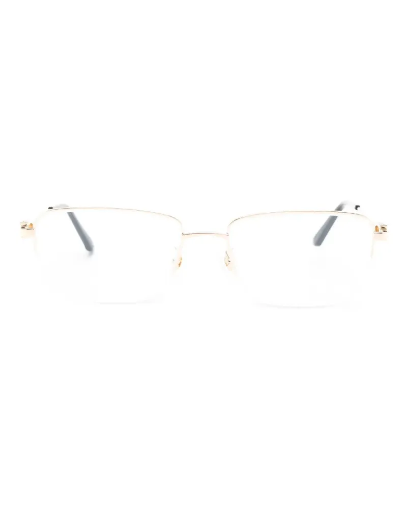 Cartier rectangle-frame glasses - Gold Gold