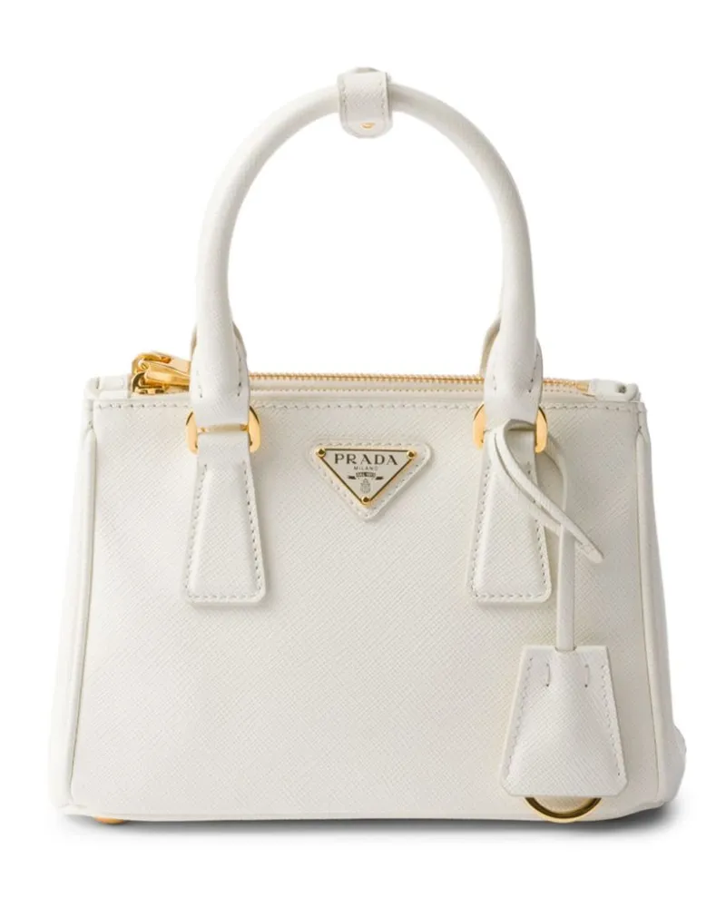 Prada Mini Galleria Tasche - Weiß Weiß