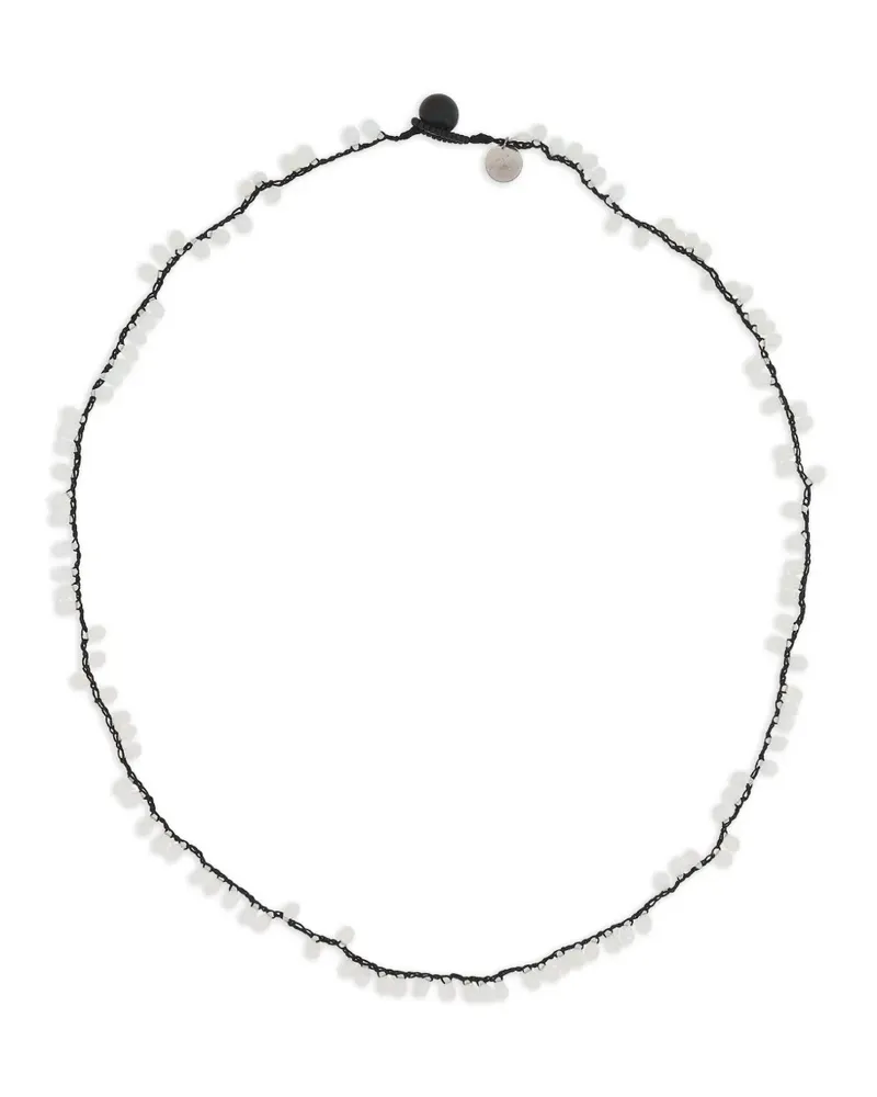 Maria Calderara beaded necklace - Schwarz Schwarz