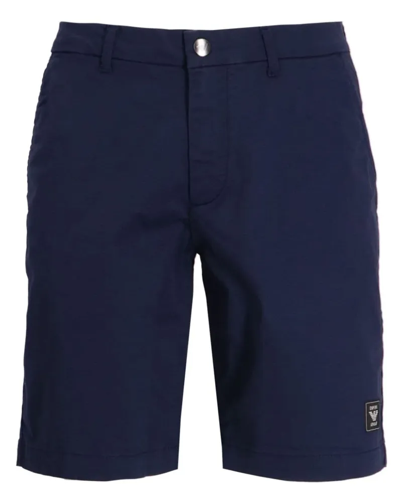 Emporio Armani Bermudas mit Logo-Patch Blau