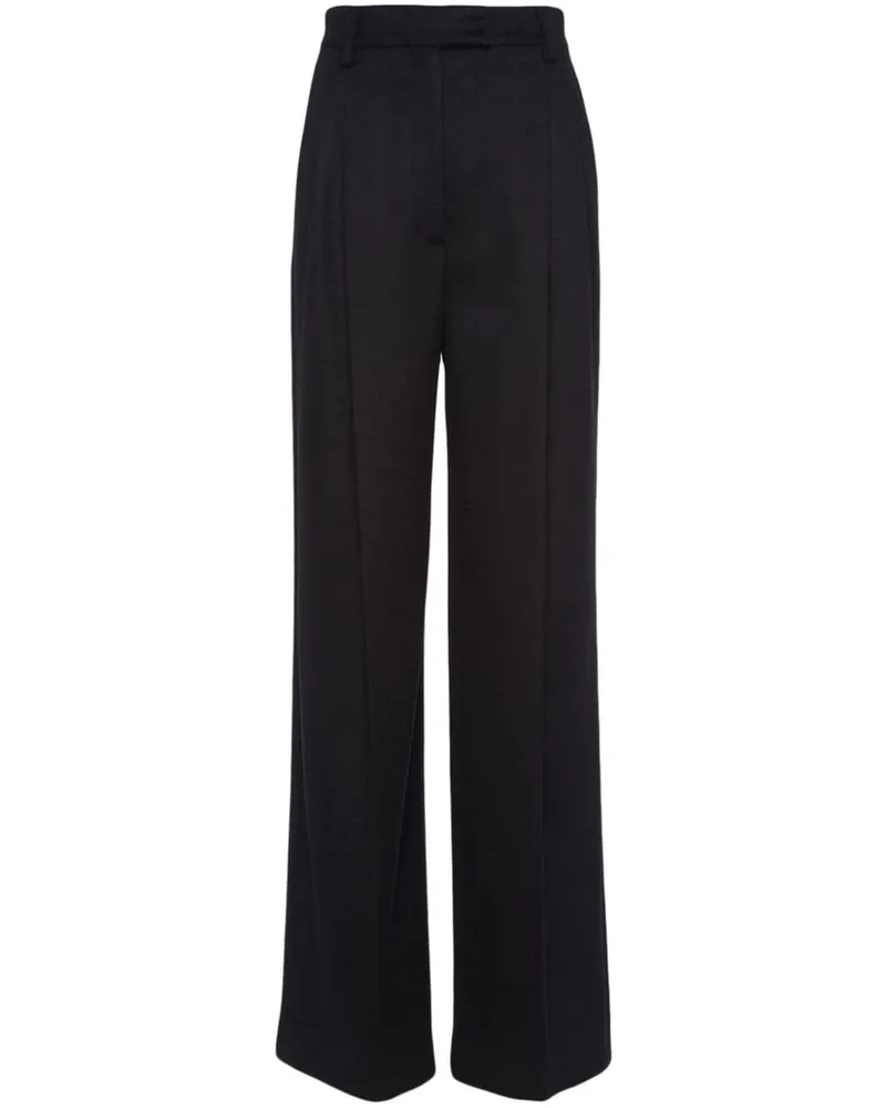 Prada Hose mit Federsaum - Schwarz Schwarz