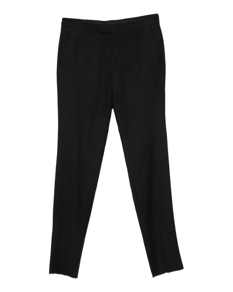 Ermenegildo Zegna Gerade Hose mit Gürtelschlaufen - Schwarz Schwarz