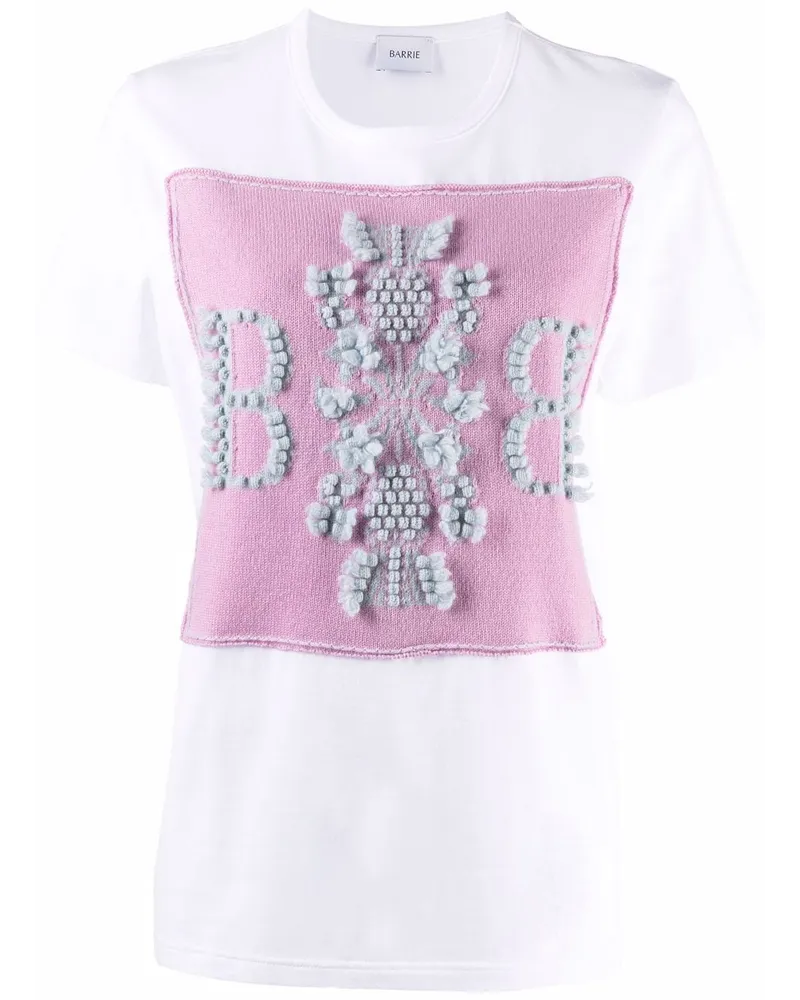 Barrie T-Shirt mit B-Logo - Weiß Weiß