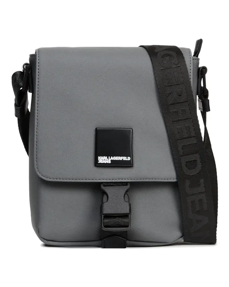 Karl Lagerfeld Venture logo-plaque messenger bag - Grau Grau