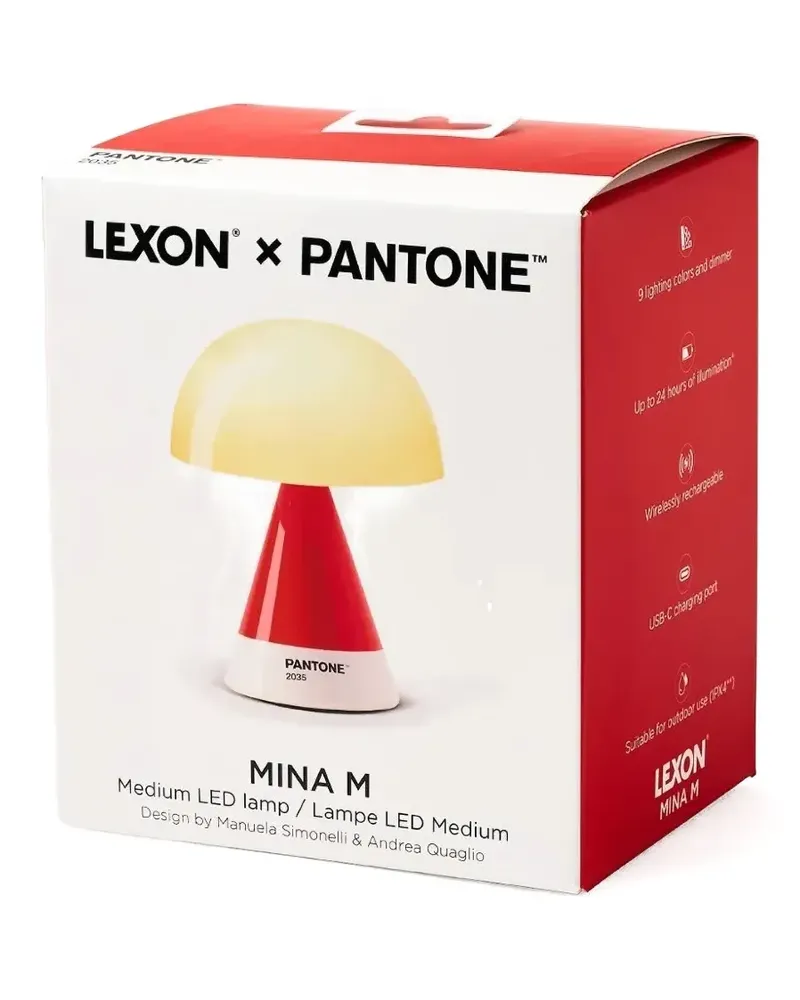 Lexon x Pantone Mina M Tischlampe - Rot Rot
