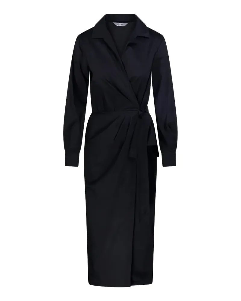 Max Mara long-sleeves midi dress - Schwarz Schwarz