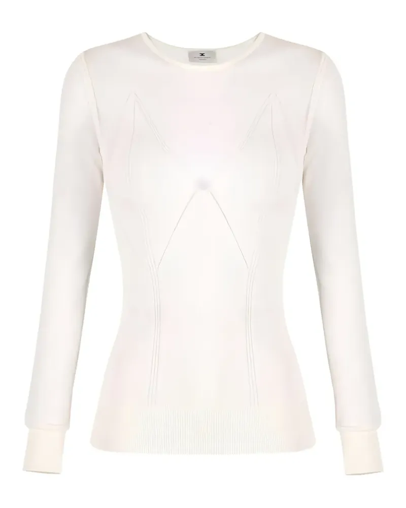 Elisabetta Franchi Pullover mit Rundhalsausschnitt - Nude Nude