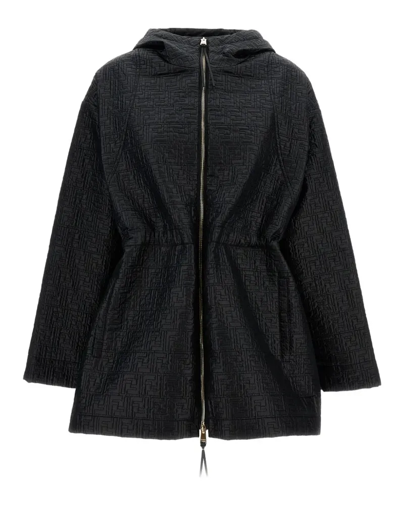 Fendi ff-motif parka jacket - Schwarz Schwarz