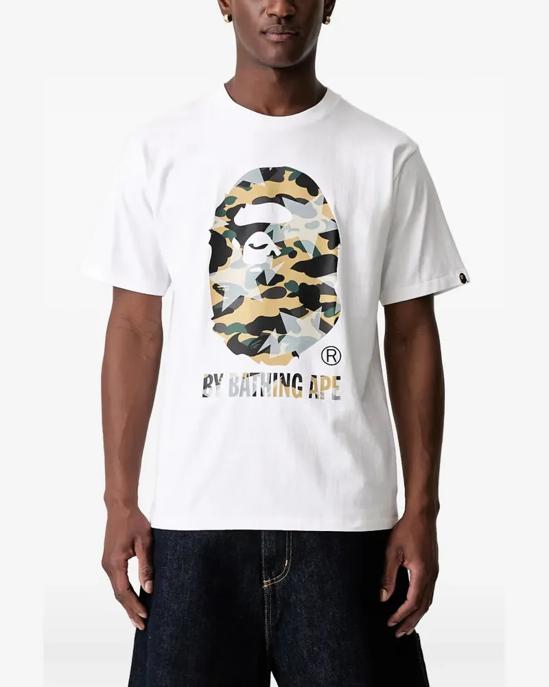 BAPE Ape Head logo-print T-shirt - Weiß Weiß