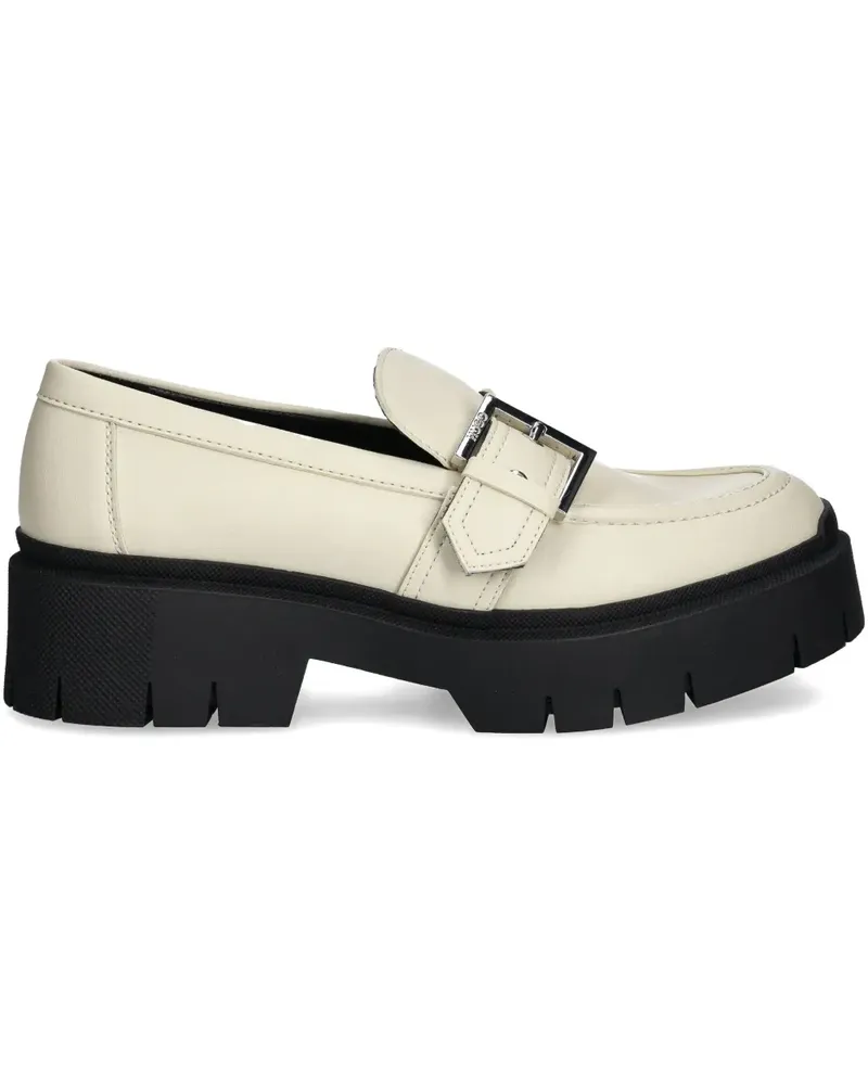 HUGO BOSS Loafer aus Leder - Weiß Weiß