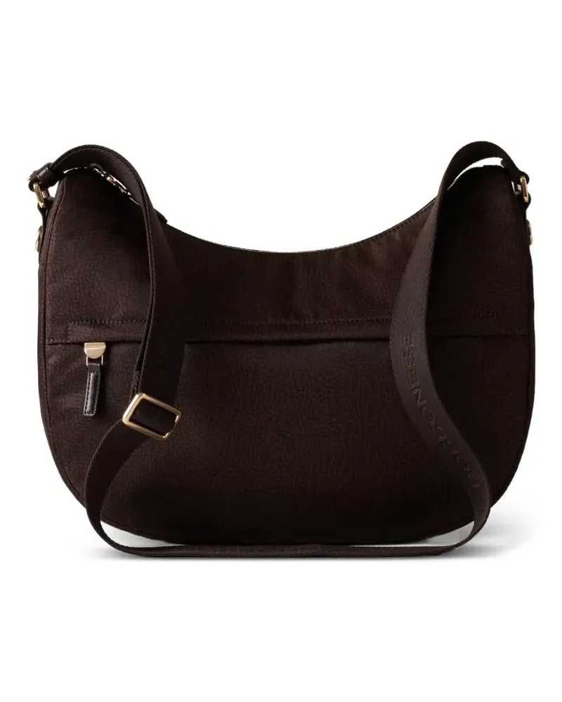 Borbonese Mittelgroße B-Club Luna Schultertasche - Braun Braun