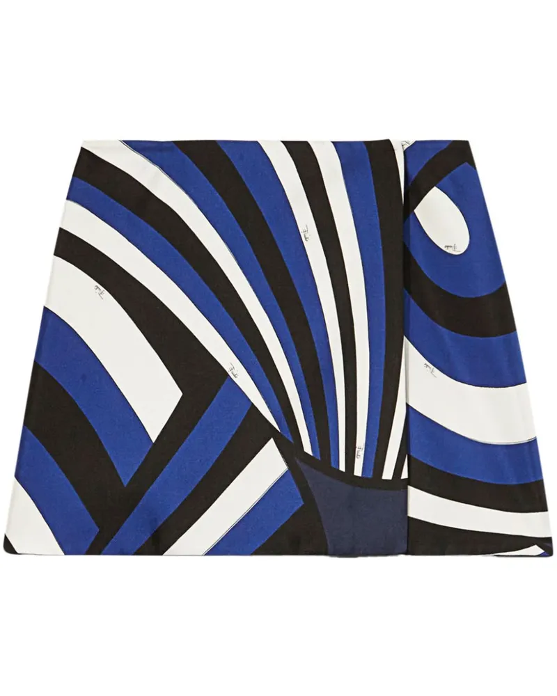 Emilio Pucci Seidenhemd mit Iride-Print - Blau Blau