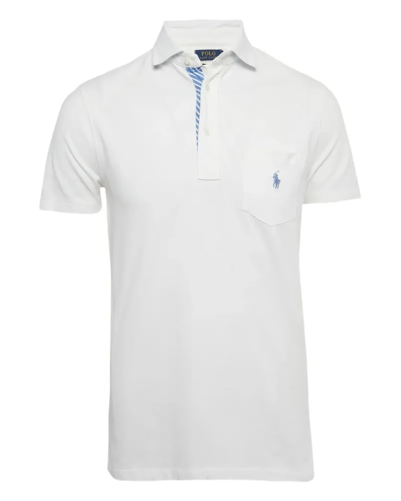 Ralph Lauren Schmales Poloshirt - Weiß Weiß