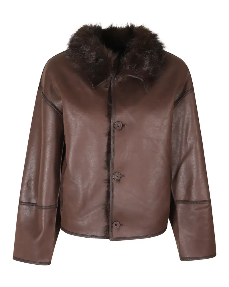Urbancode Wendbare Jacke aus Faux Fur - Braun Braun