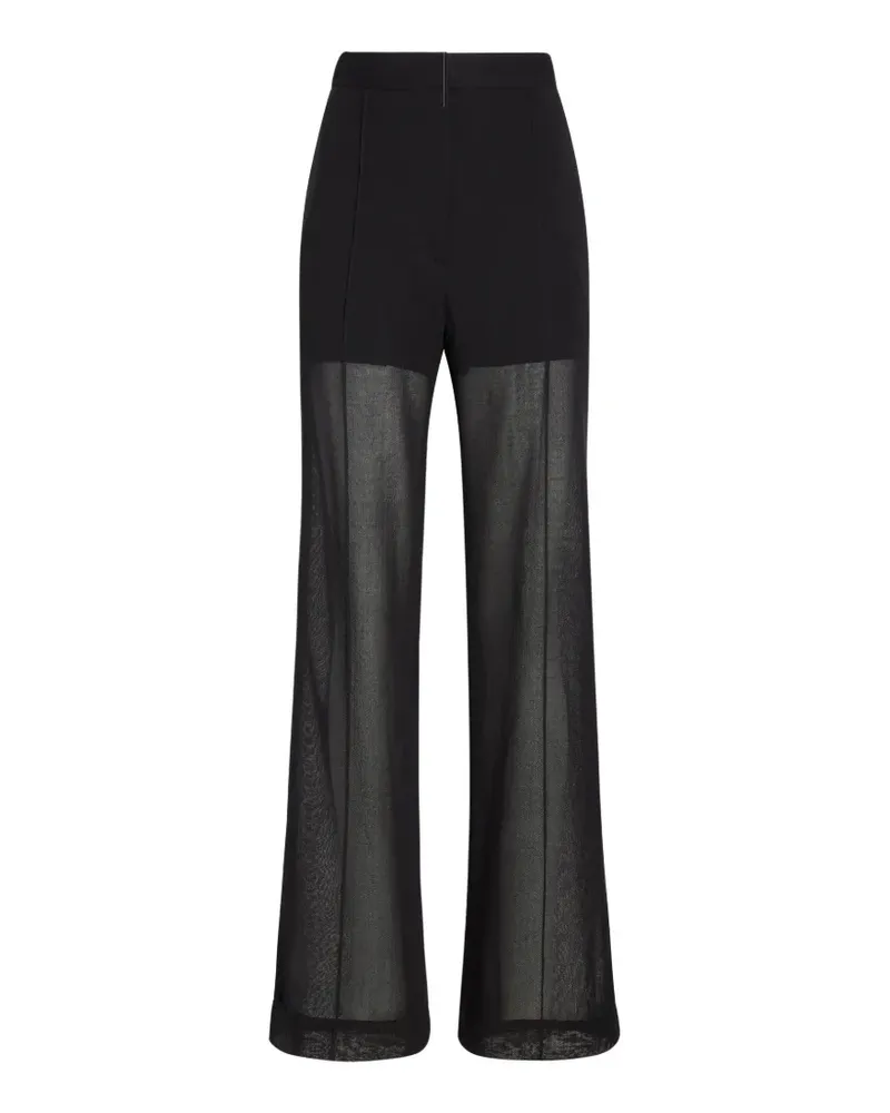 Proenza Schouler Eran pants in sheer wool - Schwarz Schwarz