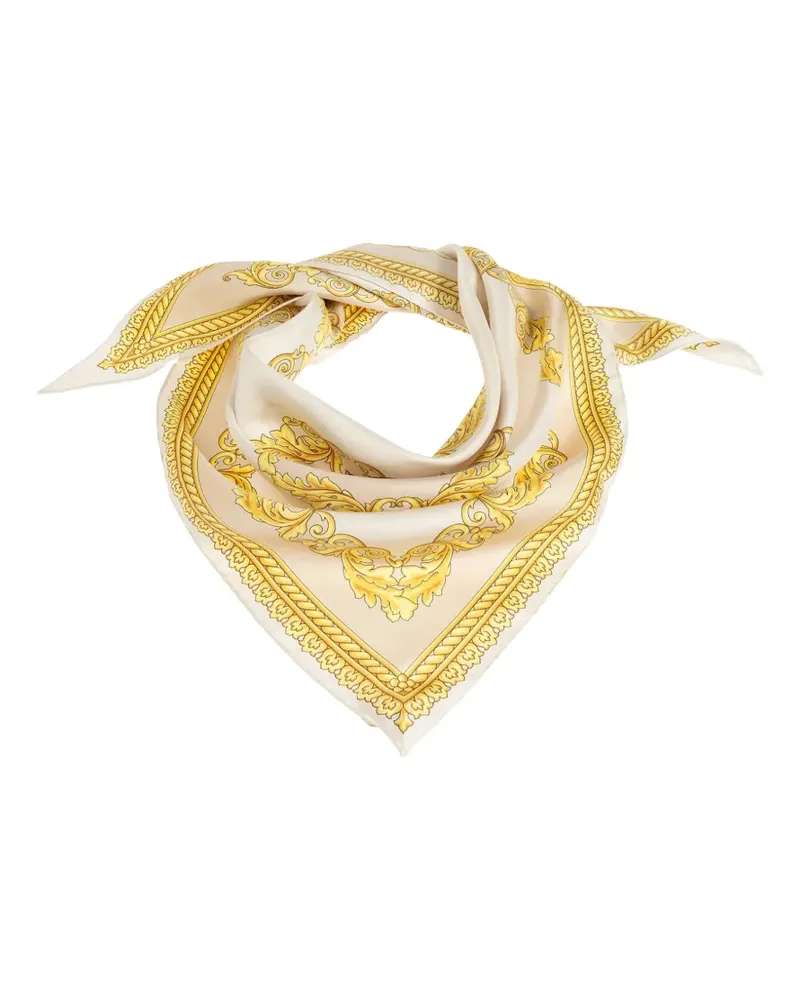 Versace Schal aus Seiden-Twill - 5KA40 BONE+IVORY+GOLD 5ka40