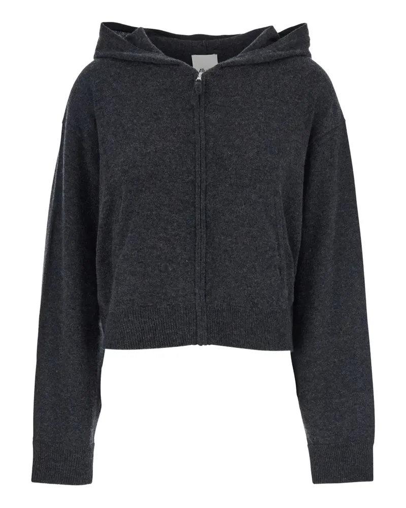 ALLUDE Kapuzenjacke mit Reißverschluss - Grau Grau