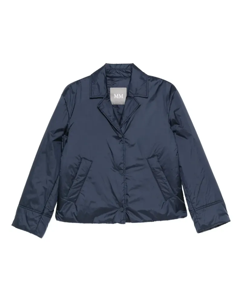 Max Mara Jacke mit gestepptem Revers - Blau Blau