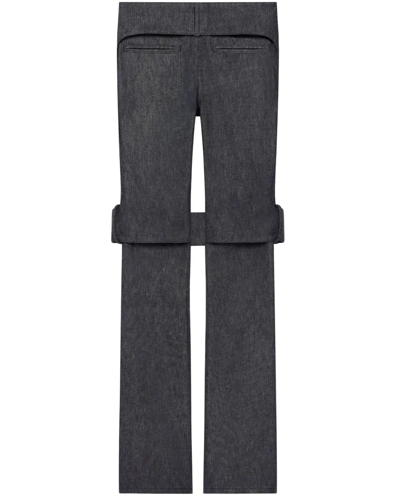 Courrèges Hose mit Cut-Outs - Grau Grau