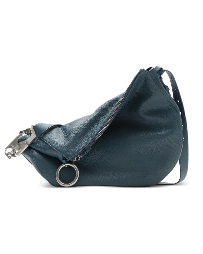 Burberry Mittelgroße Knight Schultertasche - Blau Blau