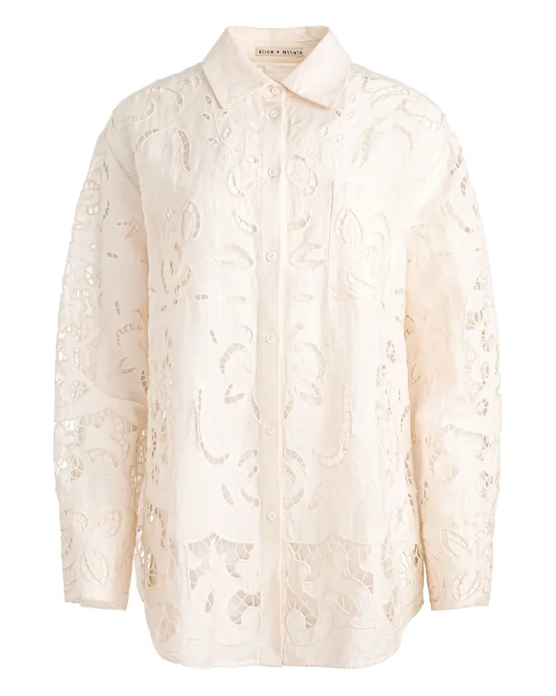 Alice + Olivia Finely Hemd - Nude Nude