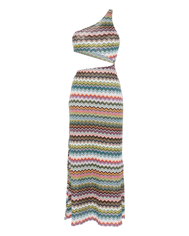 Missoni Einschultriges Midikleid - Rosa Rosa