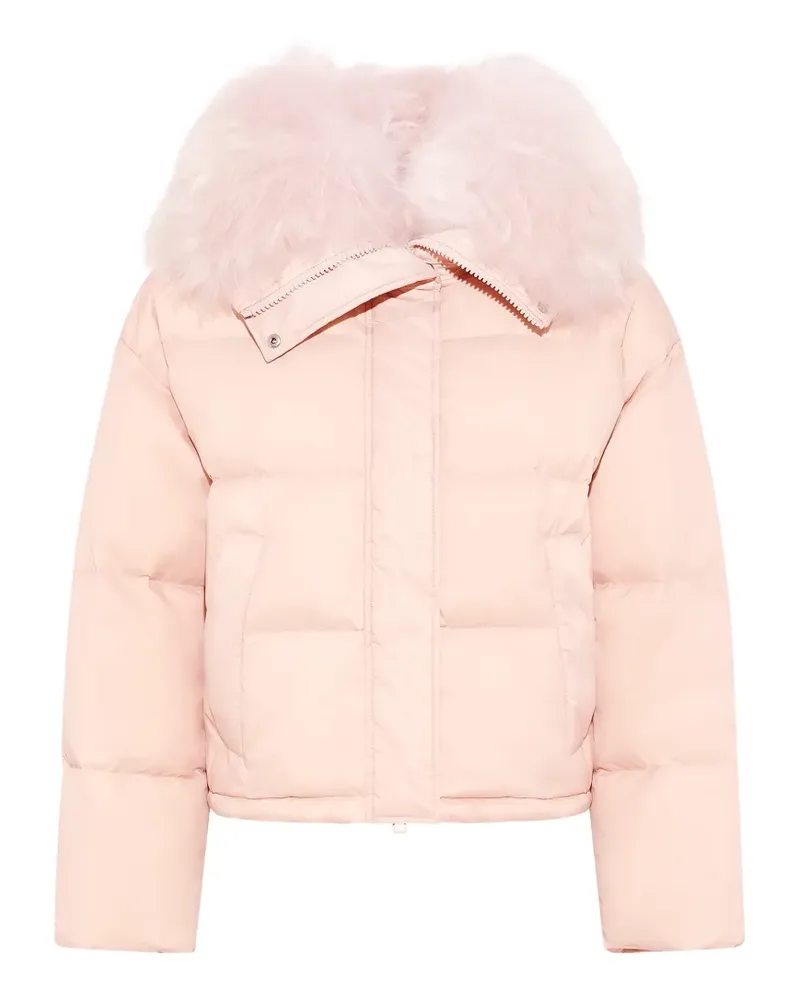 Yves Salomon shearling-trim down jacket - Rosa Rosa