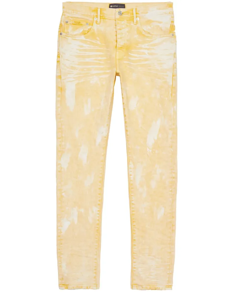 PURPLE BRAND Tief sitzende P001 Skinny-Jeans - Gelb Gelb