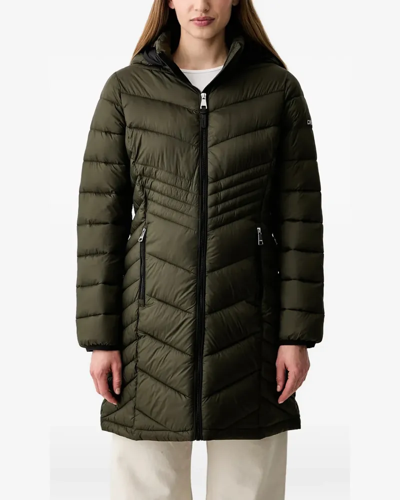 DKNY quilted hooded jacket - Grün Grün