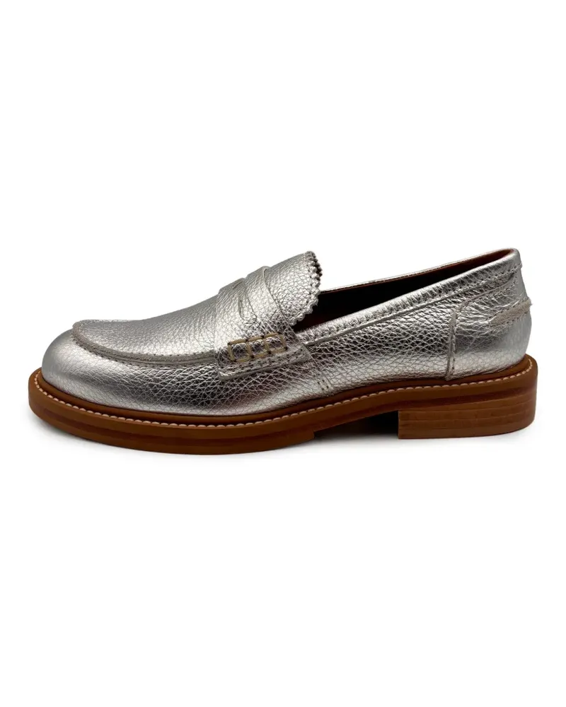 Guglielmo Rotta scalloped loafers - Grau Grau