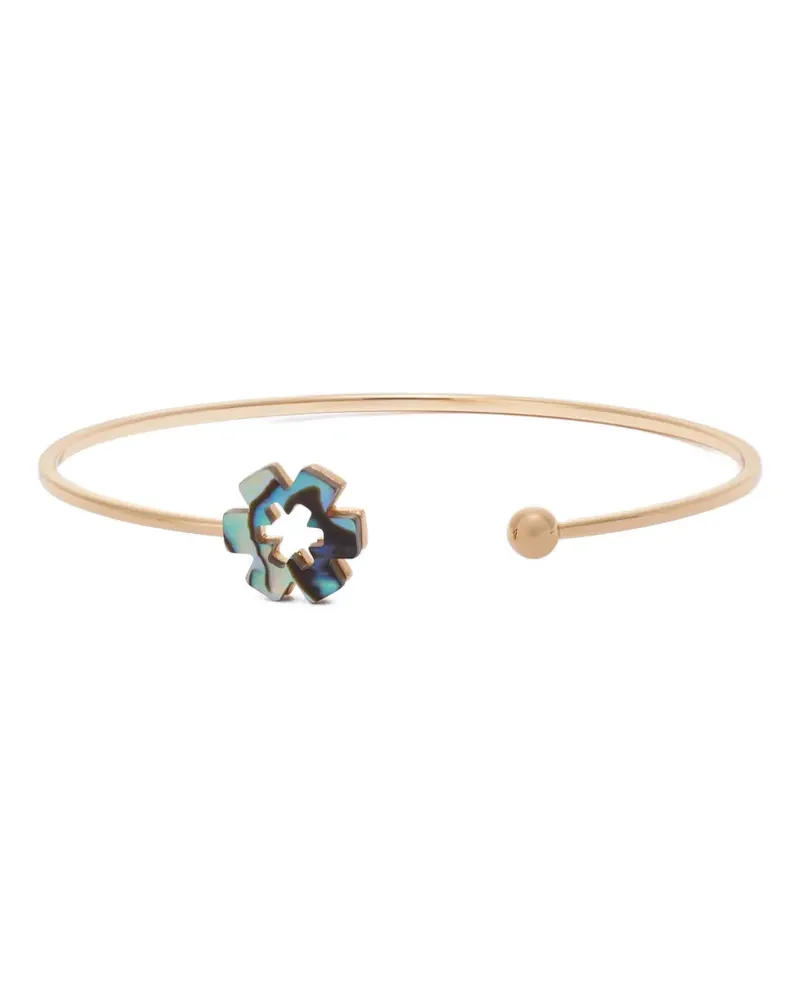 Tory Burch Forget Me Not open cuff bracelet - Gold Gold