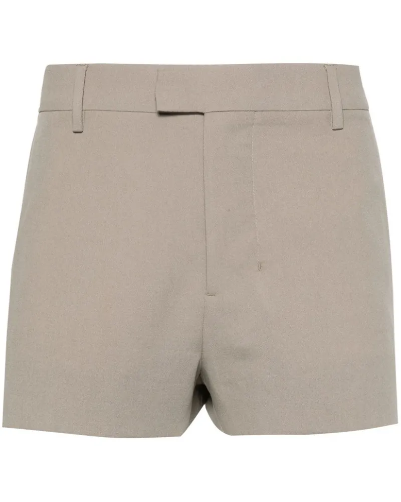 AMI Paris Shorts aus Wollkrepp - Nude Nude