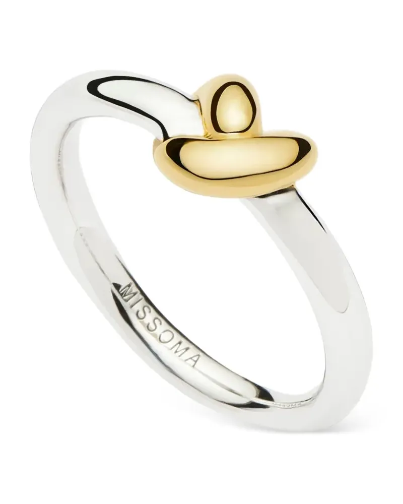 Missoma x Lucy Williams Ring mit Scheibe - Silber Silber