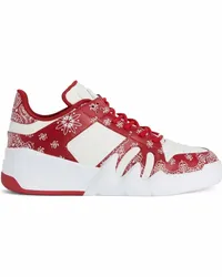 Giuseppe Zanotti Talon Sneakers mit Bandana-Print Rot