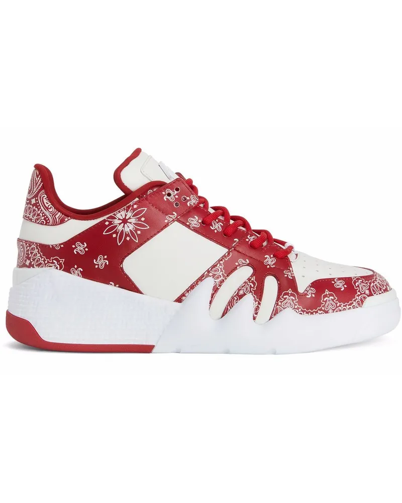 Giuseppe Zanotti Talon Sneakers mit Bandana-Print - Rot Rot