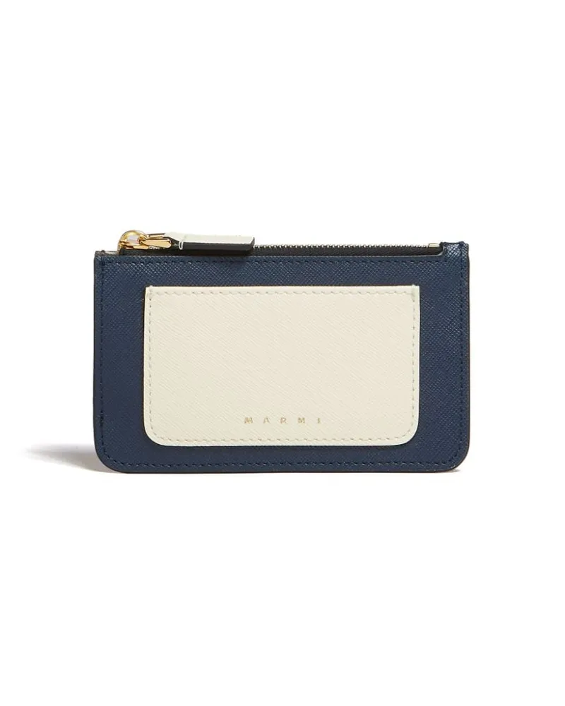 Marni Portemonnaie aus Saffiano-Leder - Grün Grün